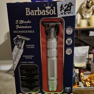 Barba Rechargeable Silver T-Blade Trimmer